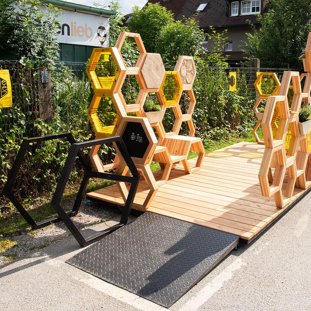 Parklets | © Stadt Salzburg / Rocio Escabosa