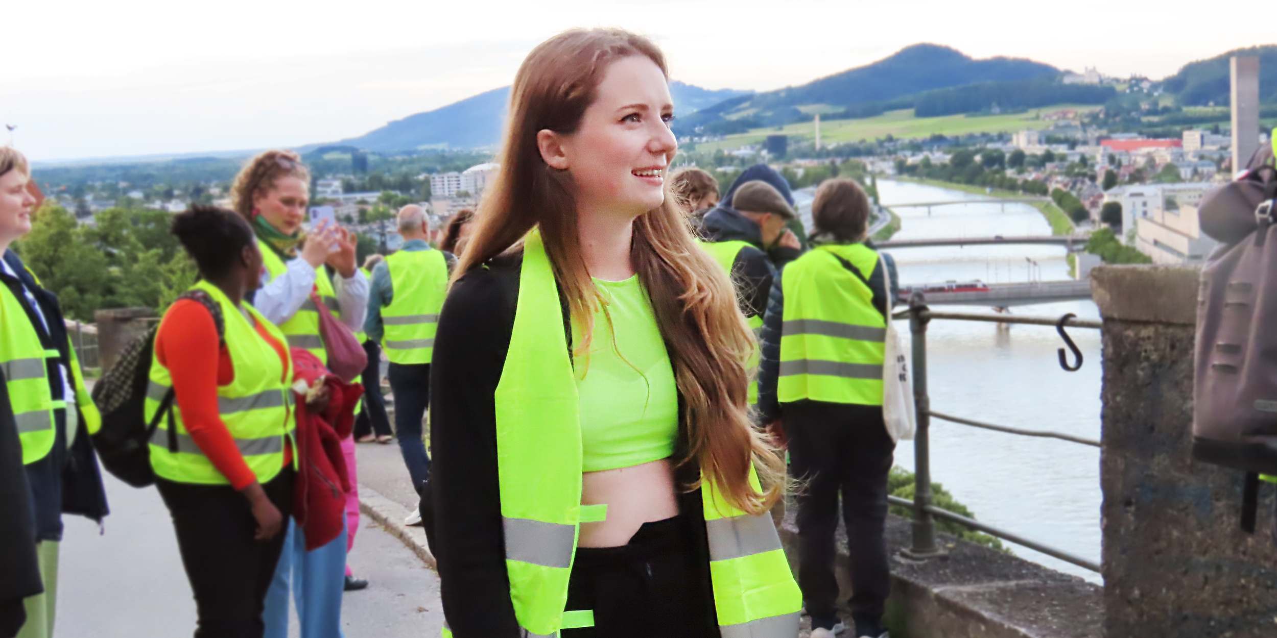 Anastasiia Larina beim Feminist Cities Walk | © Liljia Tchourlina