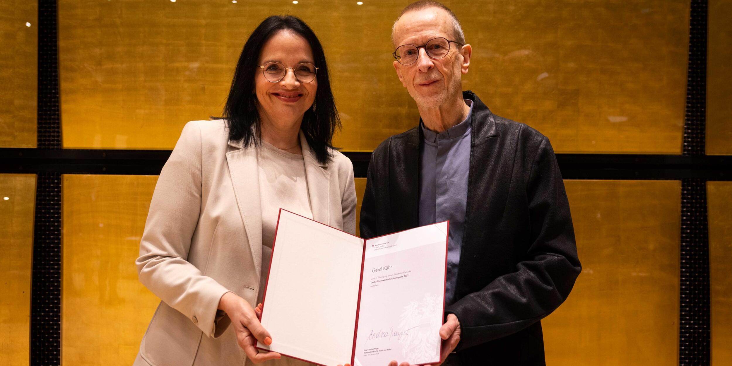 Andrea Mayer und Gerd Kühr | © BMKÖS HBF Lechner