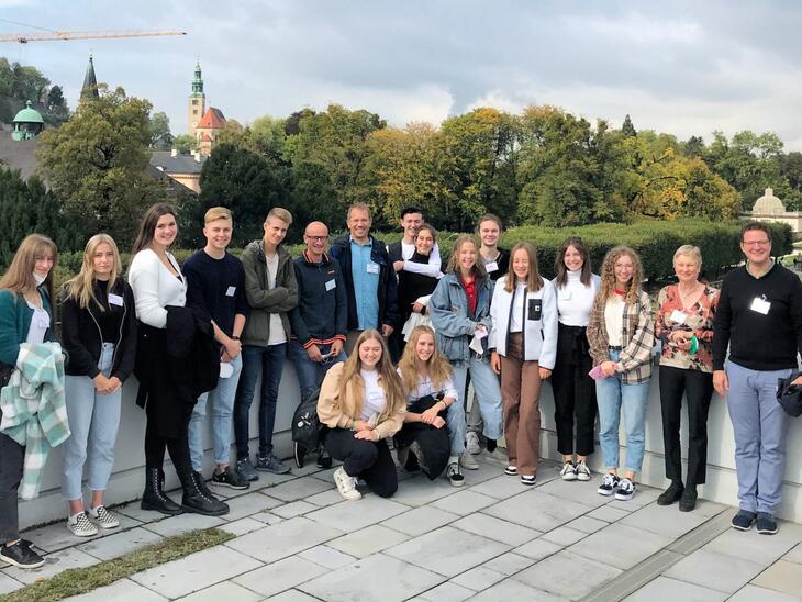 Gruppenfoto auf der Dachterrasse des Mozarteums | © Musikpädagogik Salzburg