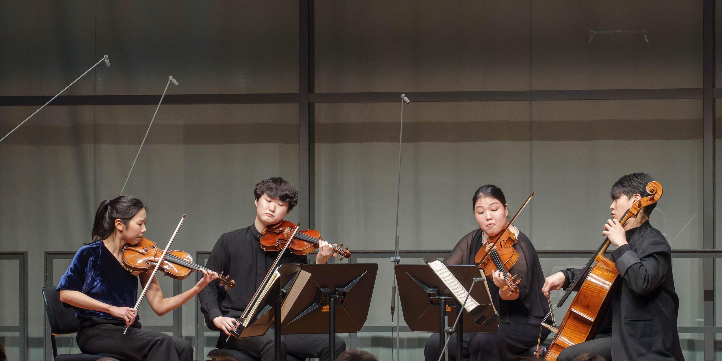 Arete Quartet auf der Bühne | © Michel Klimt